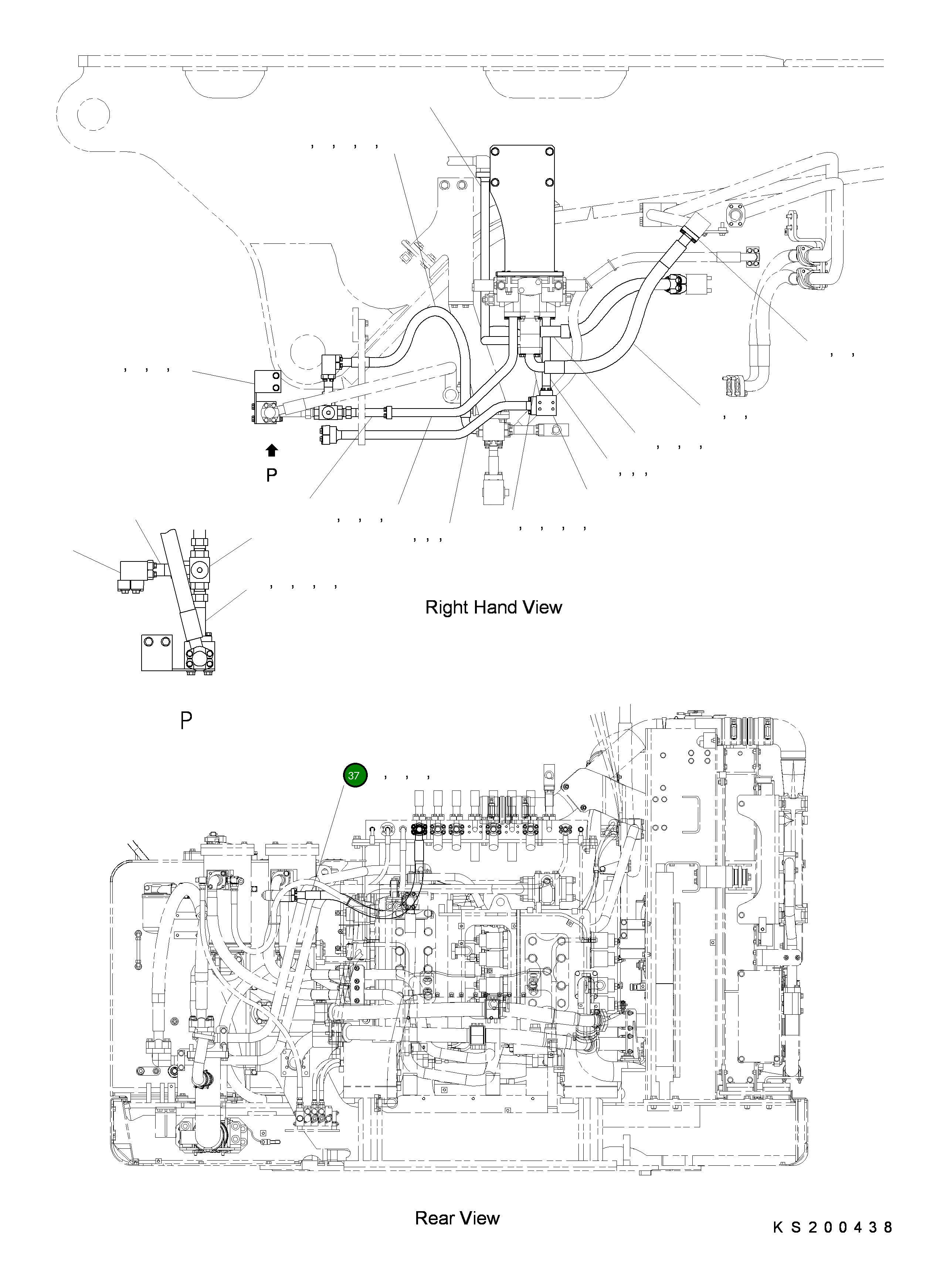 Шланг 209-62-KH960 Komatsu