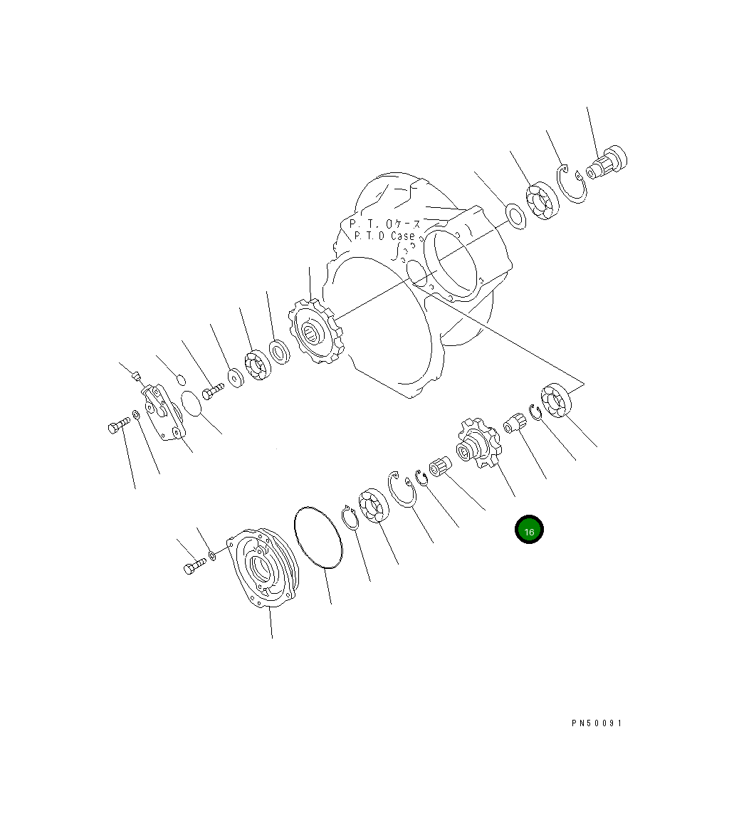 Шестерня 23E-15-18241 Komatsu
