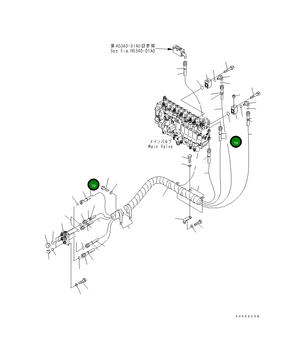 Шланг 02753-00434 Komatsu