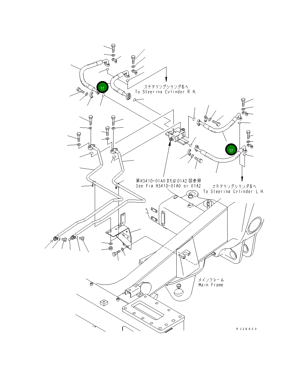 Шланг 07088-40505 Komatsu