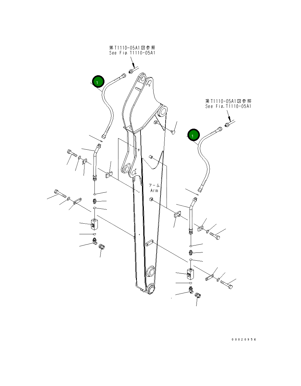 Шланг 02765-204A8 Komatsu