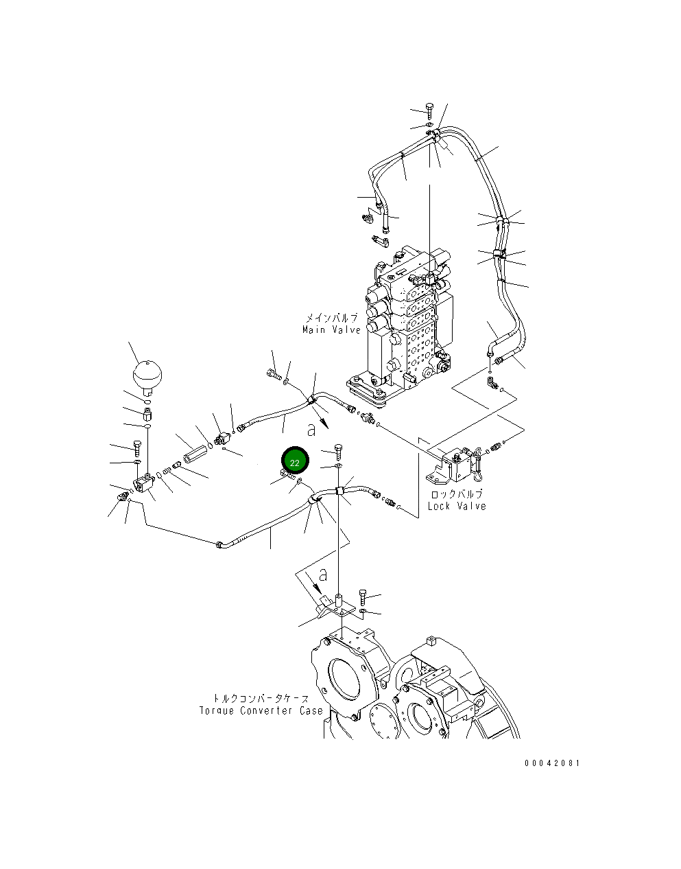 Шланг 17A-61-41480 Komatsu