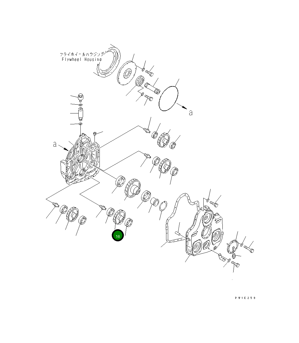 Шестерня 209-38-51190 Komatsu