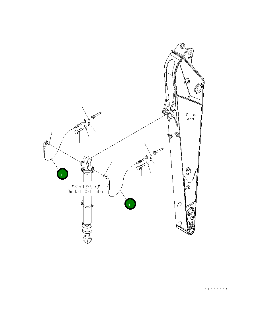 Шланг 07084-20617 Komatsu