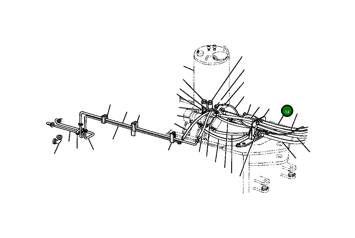 Шланг 1136 761 C1 Komatsu