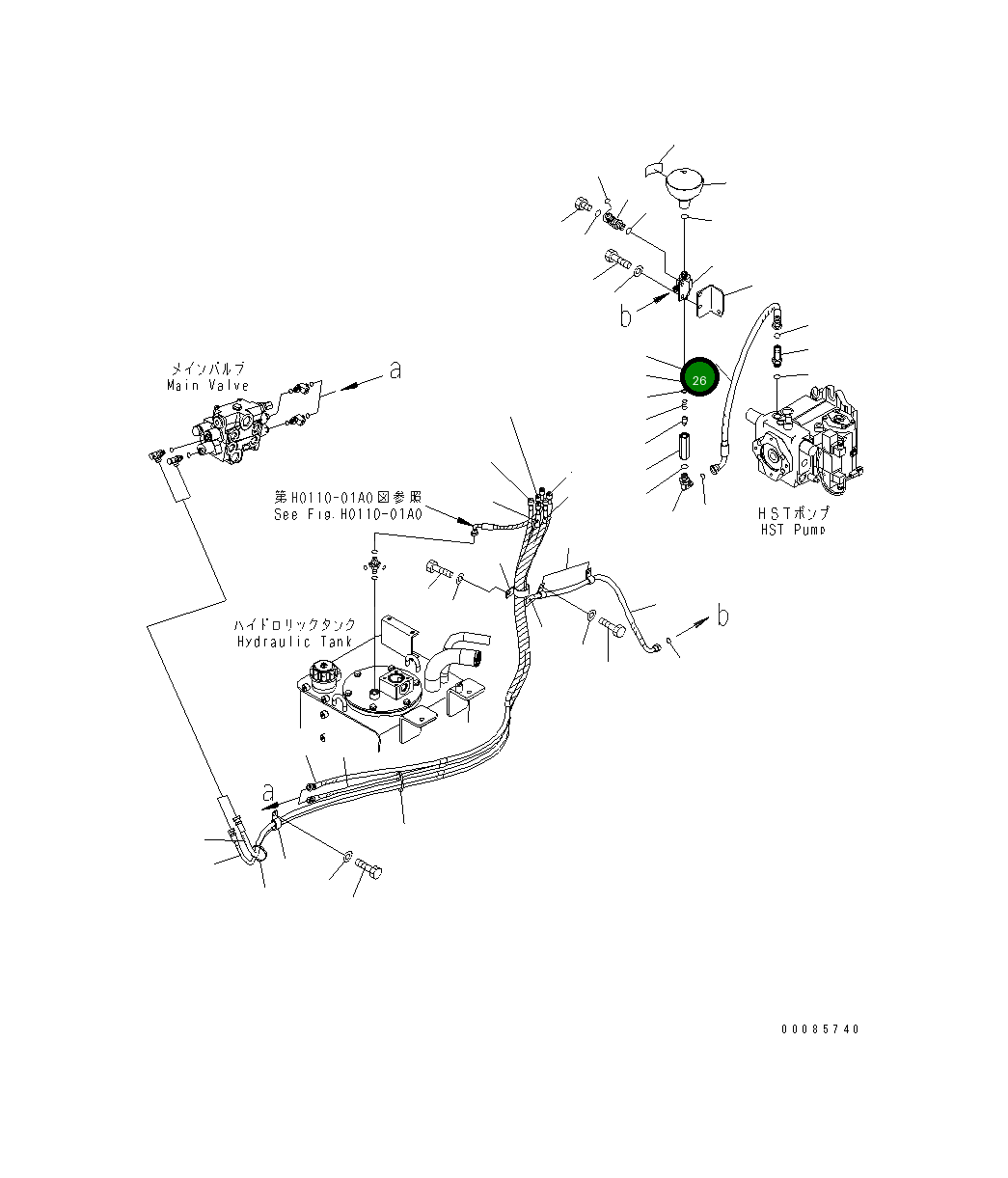 Шланг 02763-00408 Komatsu