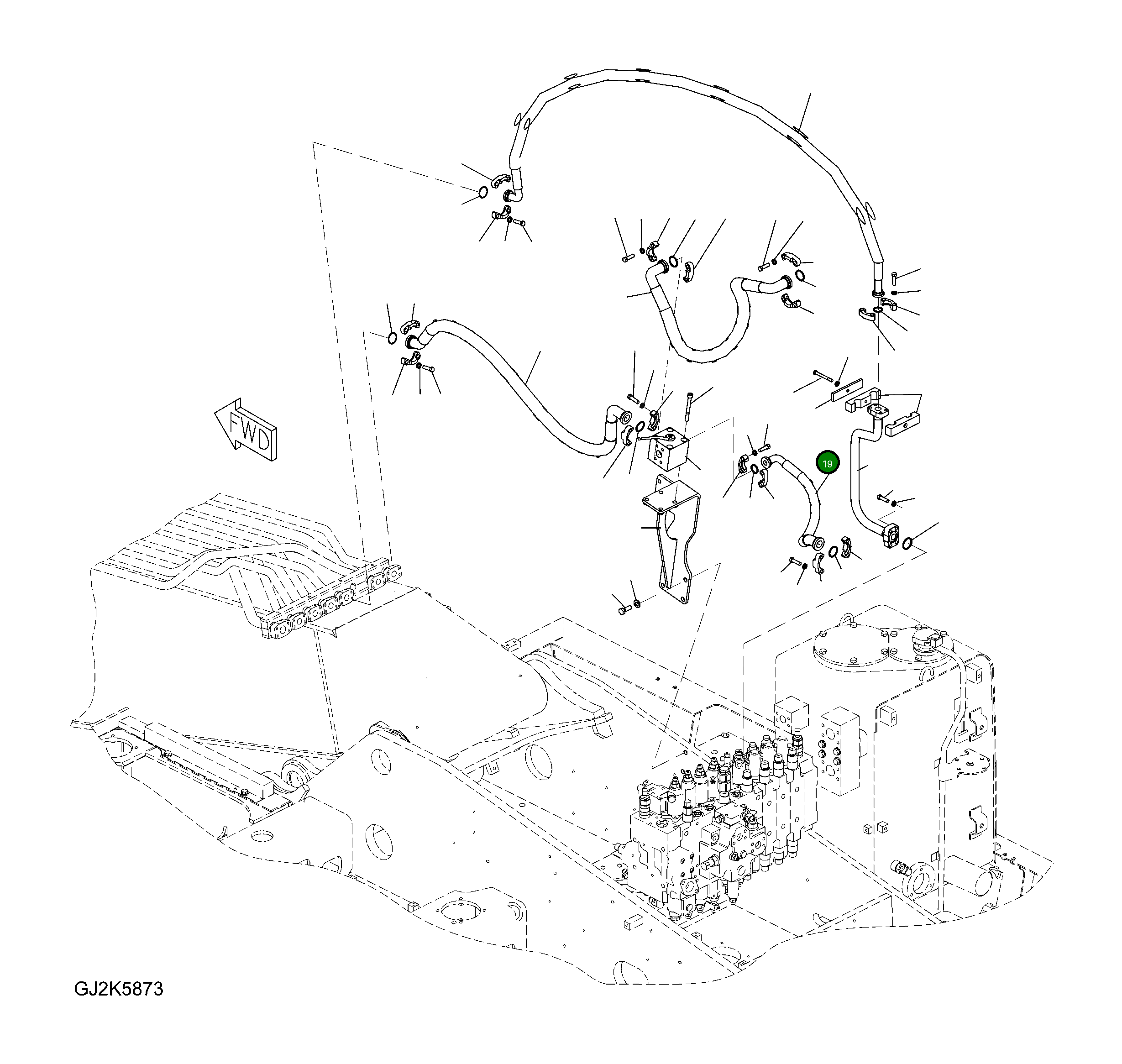 Шланг 20K-970-3520 Komatsu