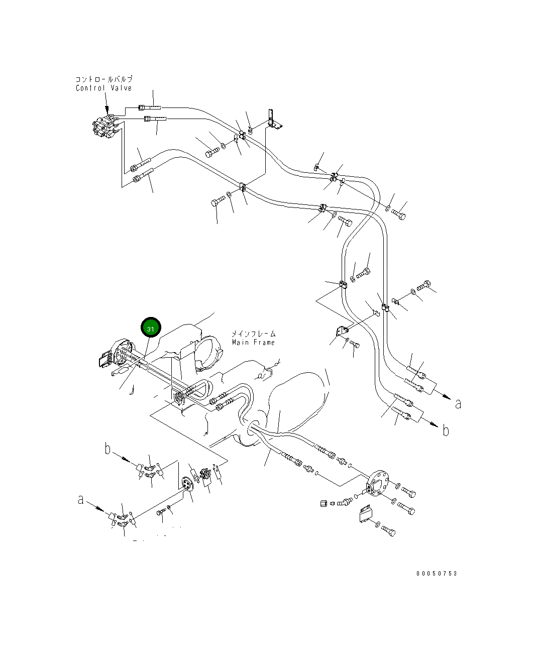 Шланг 195-61-54370 Komatsu