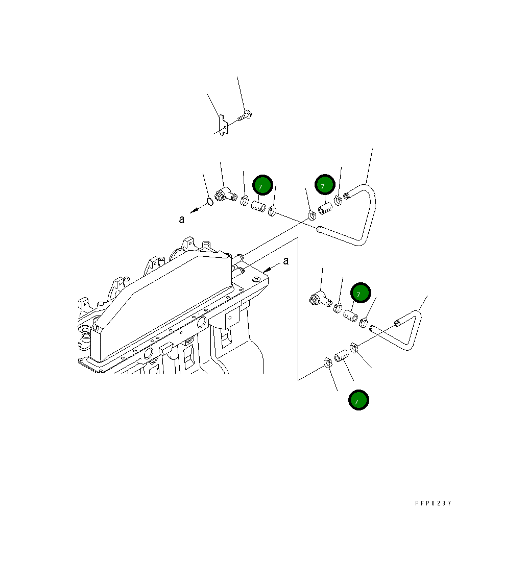 Шланг 1295144H1 Komatsu