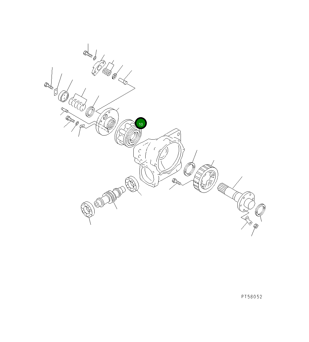 Шестерня 23E-70-35110 Komatsu