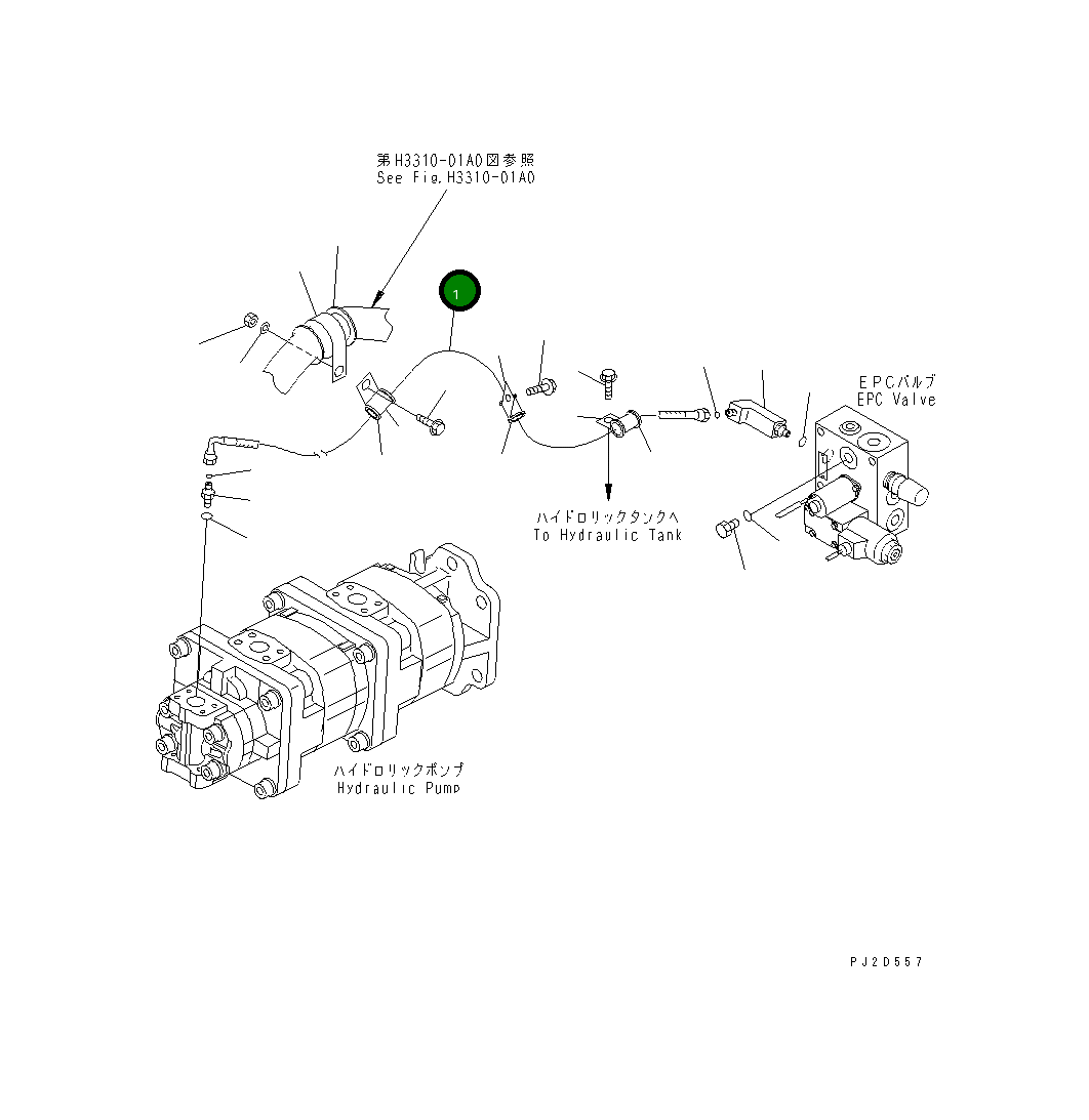 Шланг 02766-00420 Komatsu