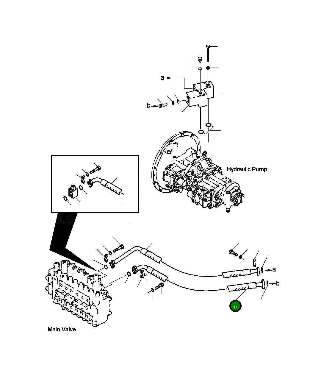 Шланг 207-62-A1230 Komatsu