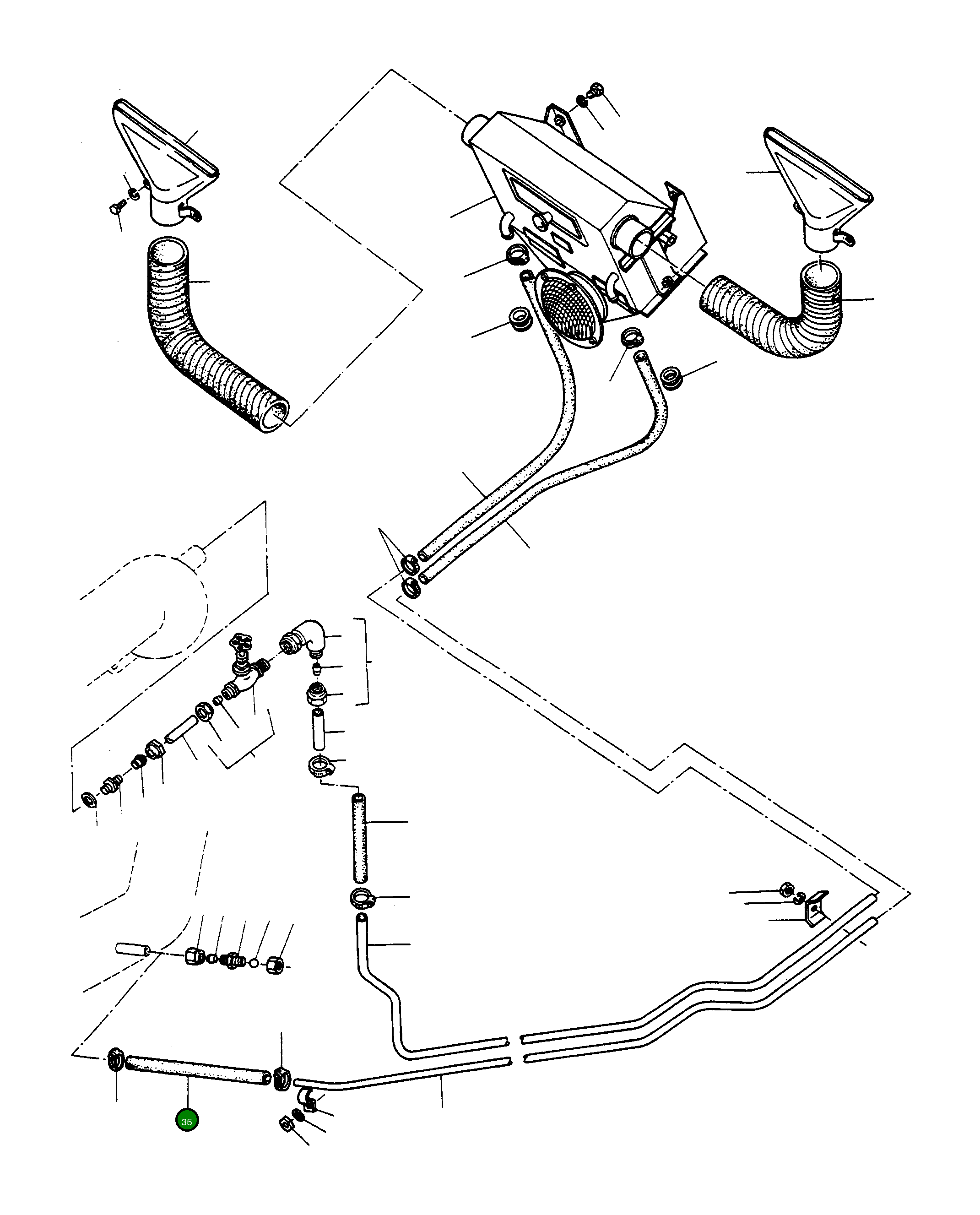 Шланг 1443886X1 Komatsu