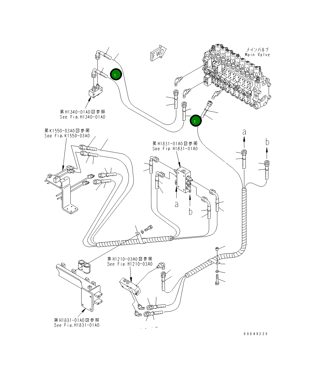 Шланг 07629-40412 Komatsu