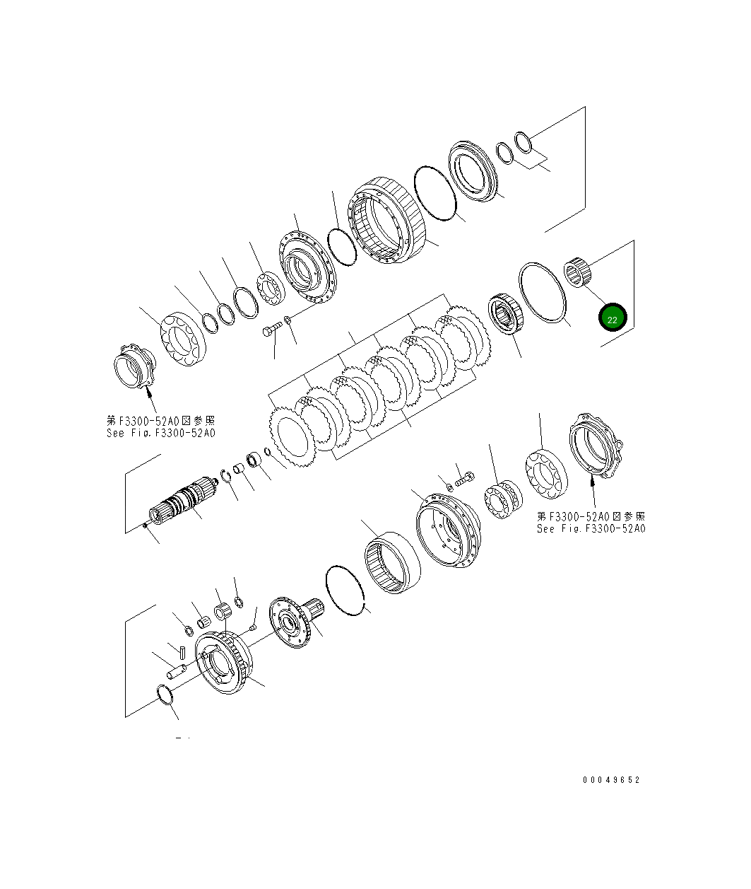 Шестерня 56E-15-17250 Komatsu