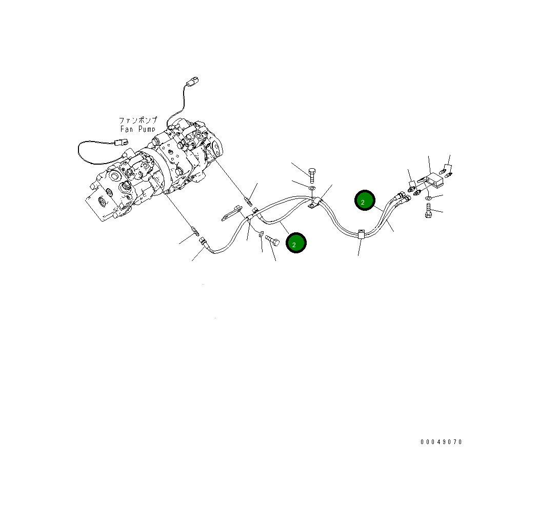 Шланг 195-03-64640 Komatsu
