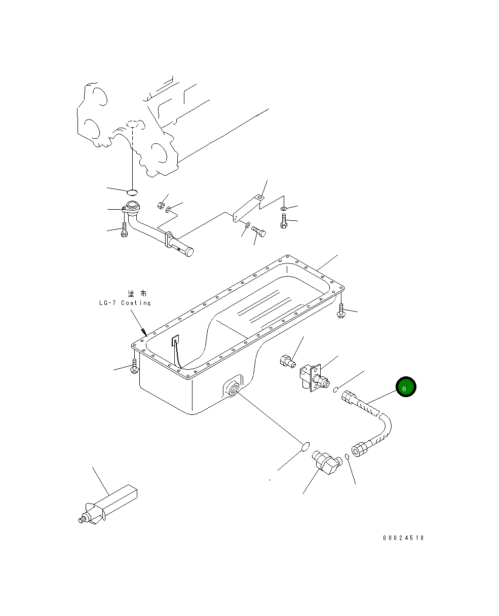 Шланг 02764-00610 Komatsu