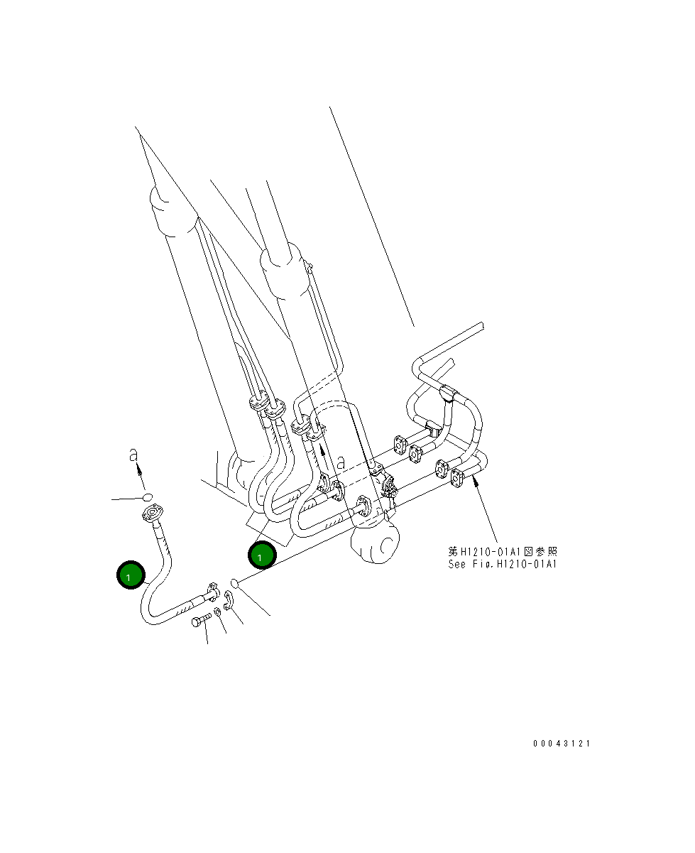 Шланг 206-62-K2550 Komatsu
