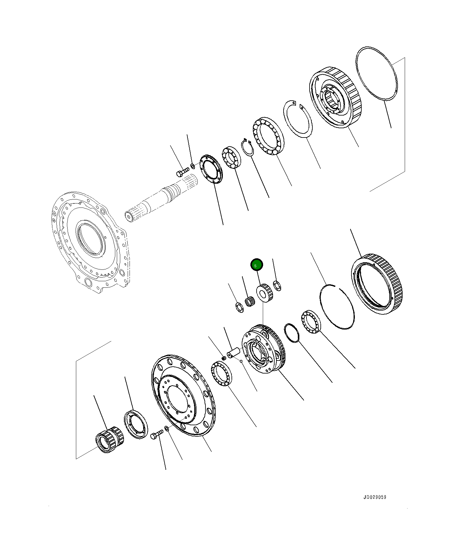 Шестерня 561-15-72411 Komatsu