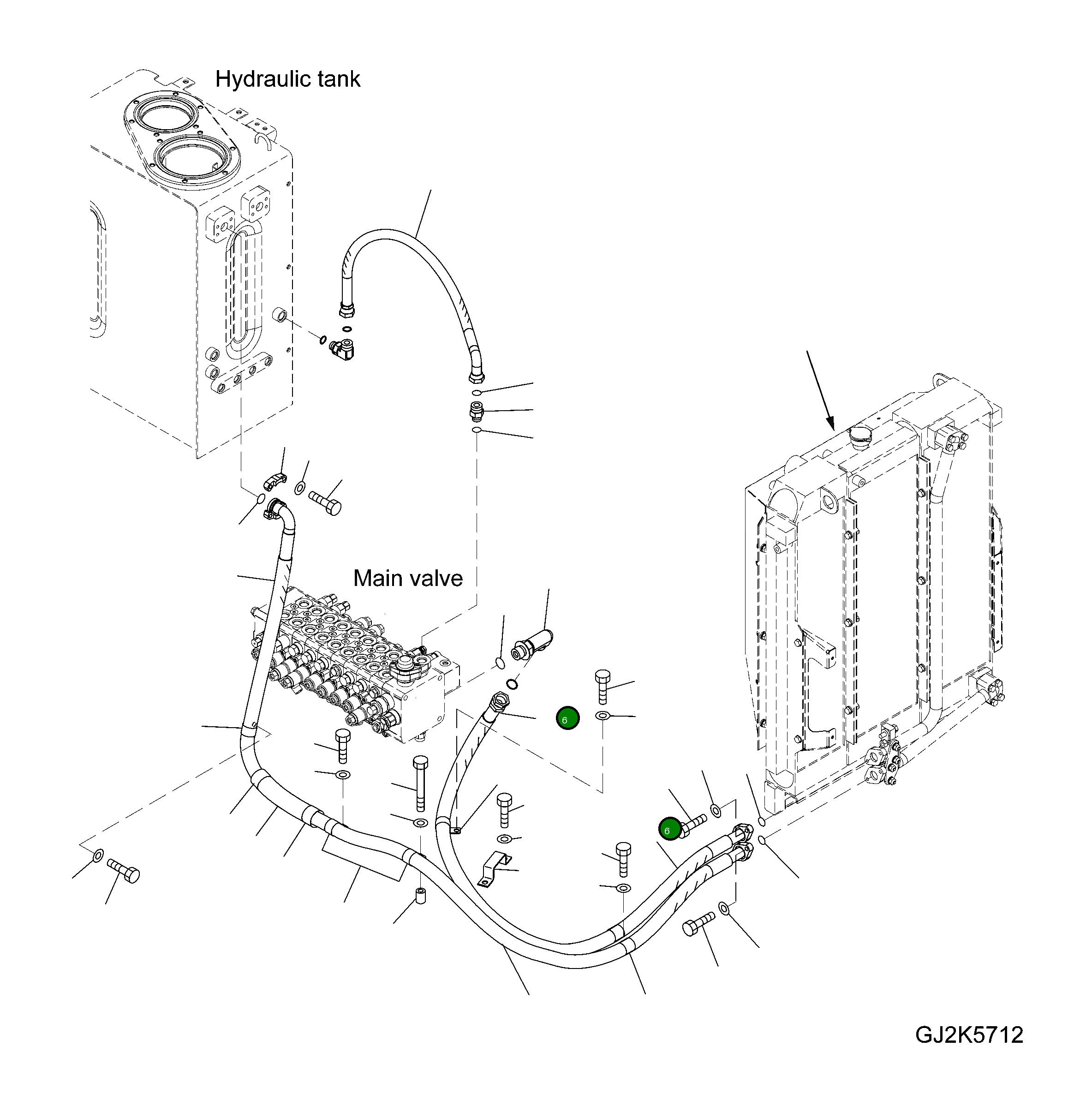 Шланг 20G-62-34690 Komatsu