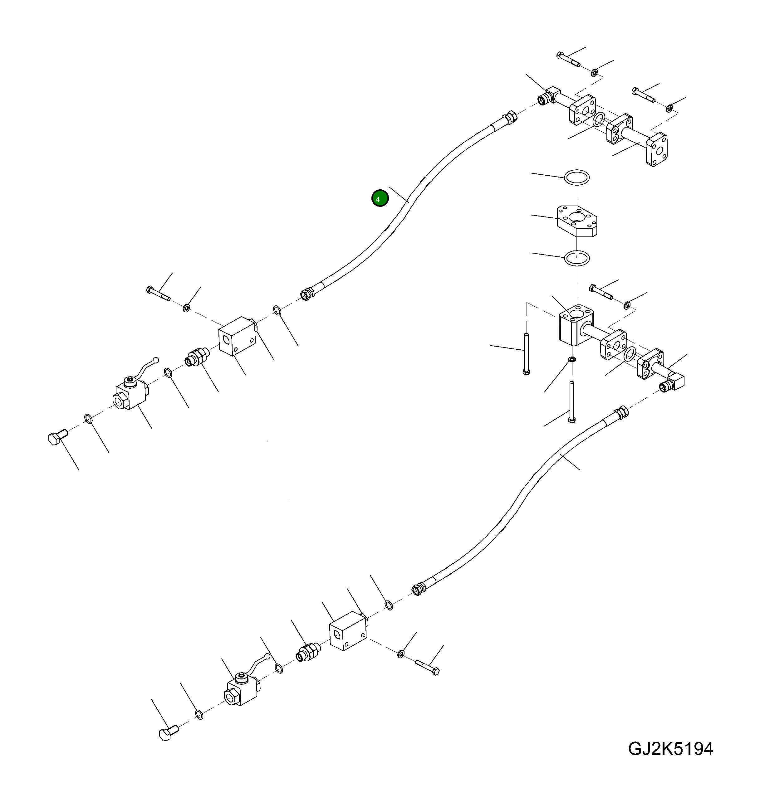 Шланг 07096-205A9 Komatsu