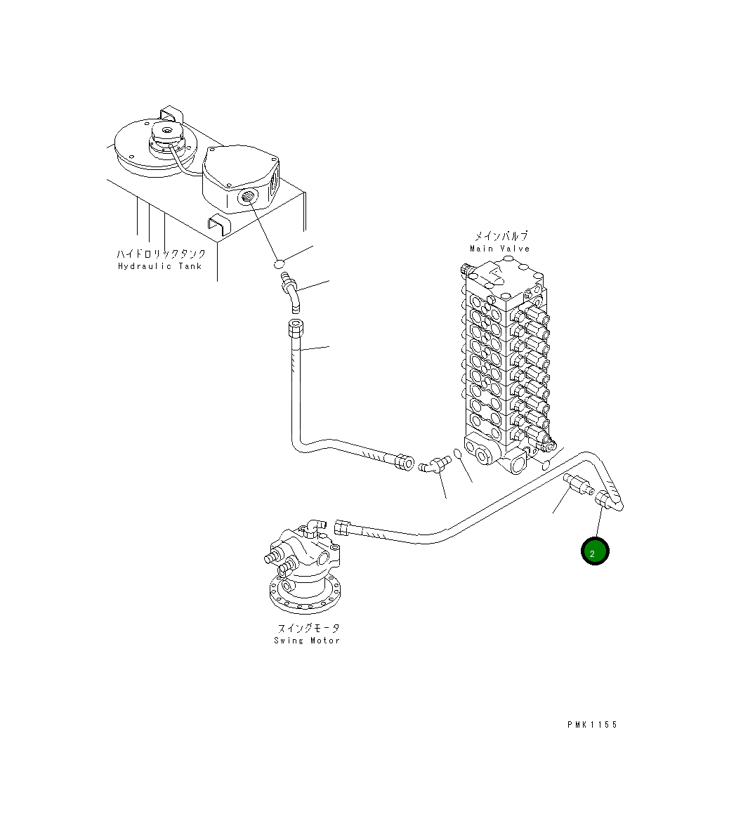 Шланг 201-62-74810 Komatsu