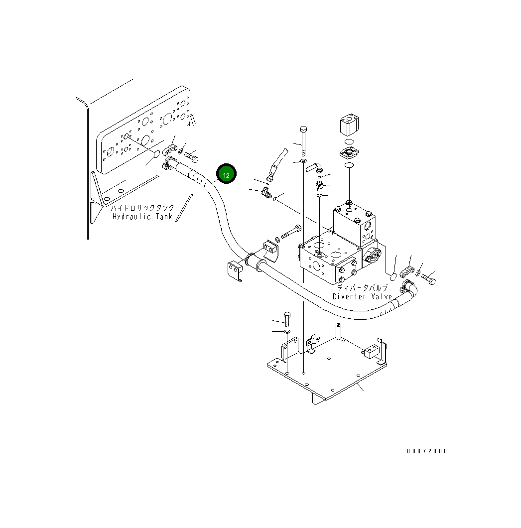 Шланг 07298-01017 Komatsu