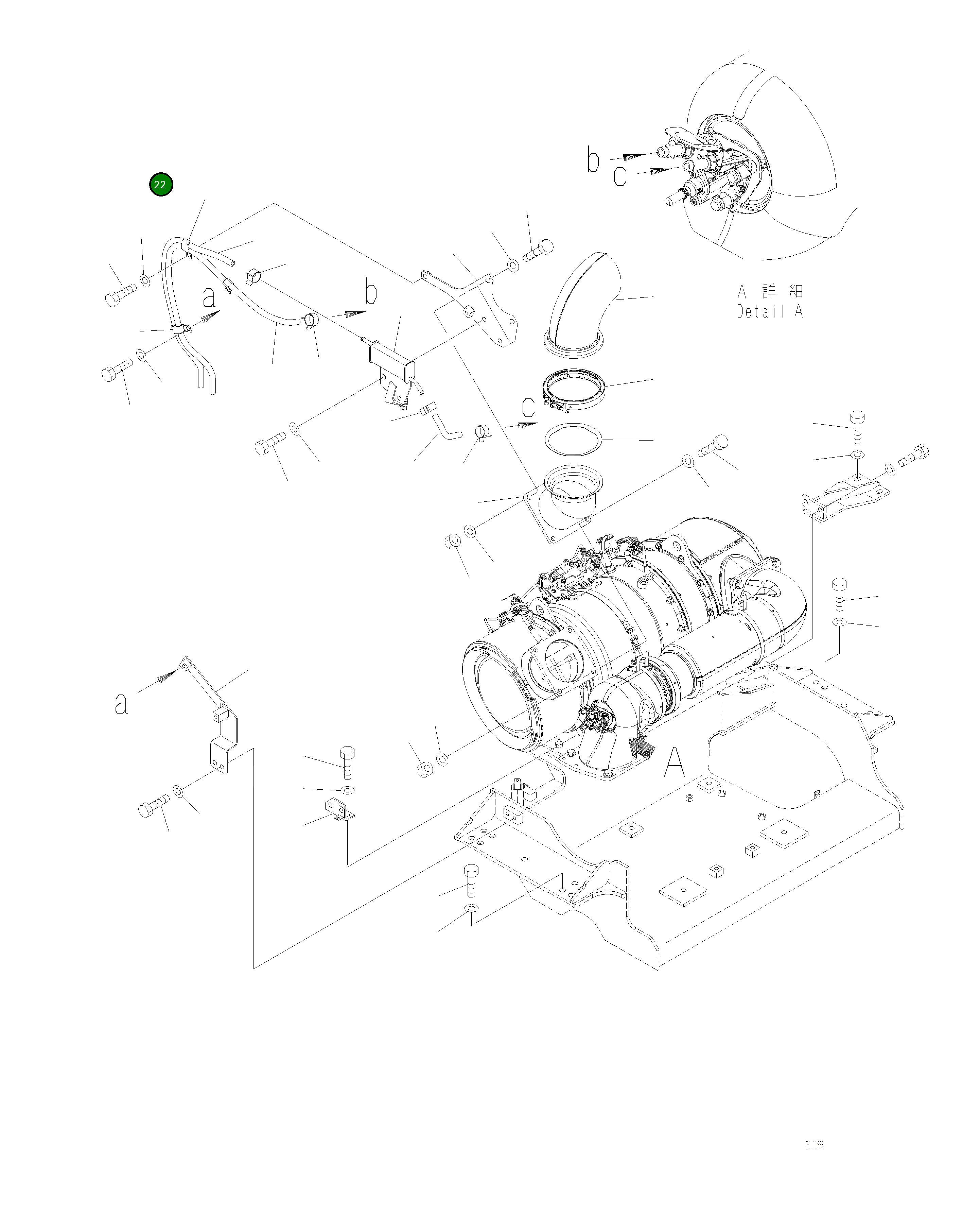 Шланг 208-01-22770 Komatsu