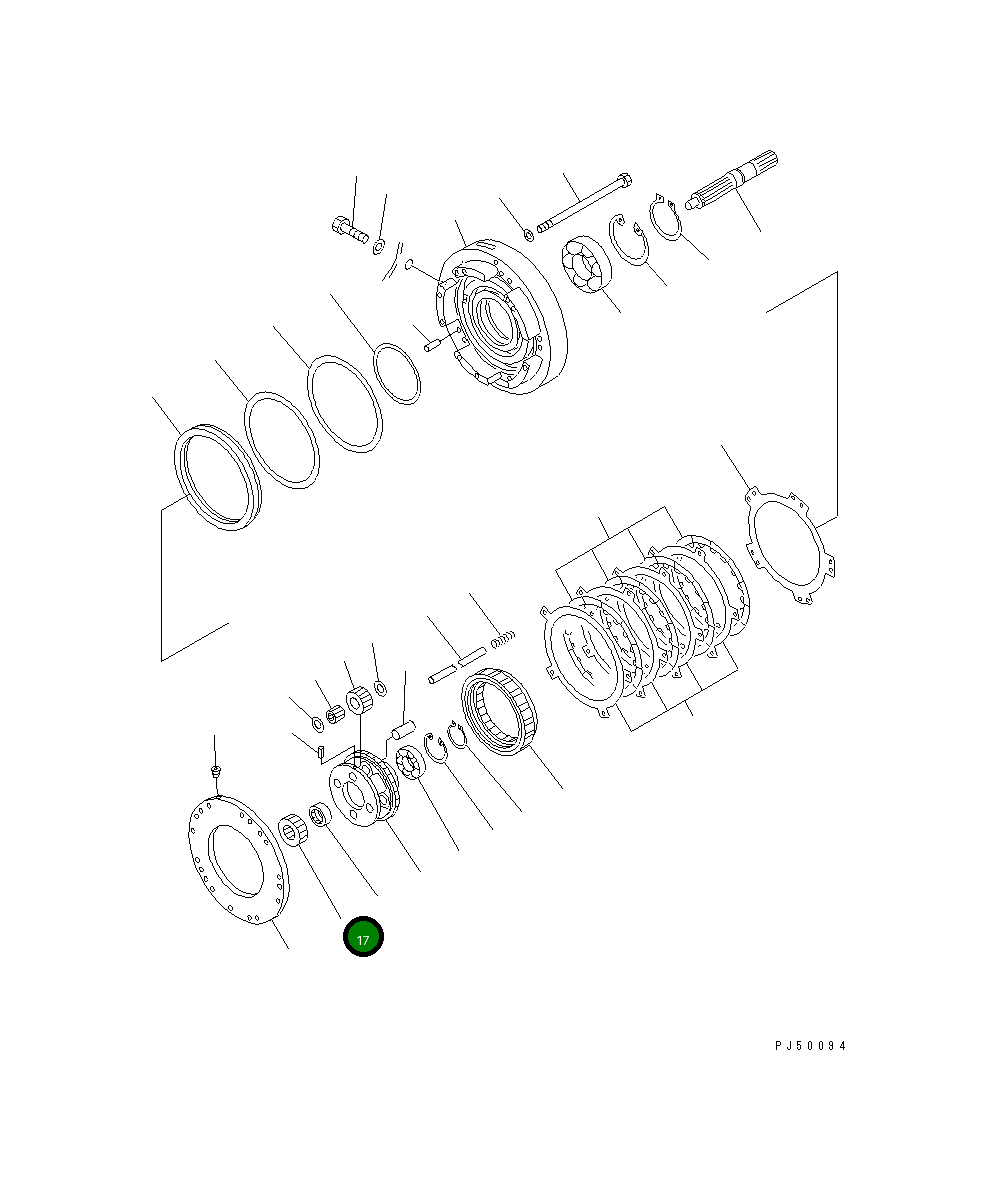 Шестерня 23E-15-12210 Komatsu