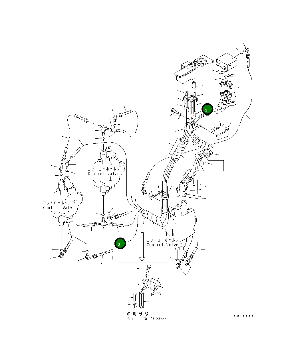 Шланг 07103-50331 Komatsu