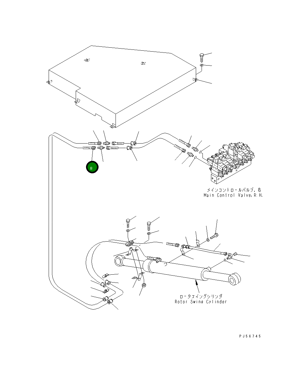 Шланг 07108-20241 Komatsu