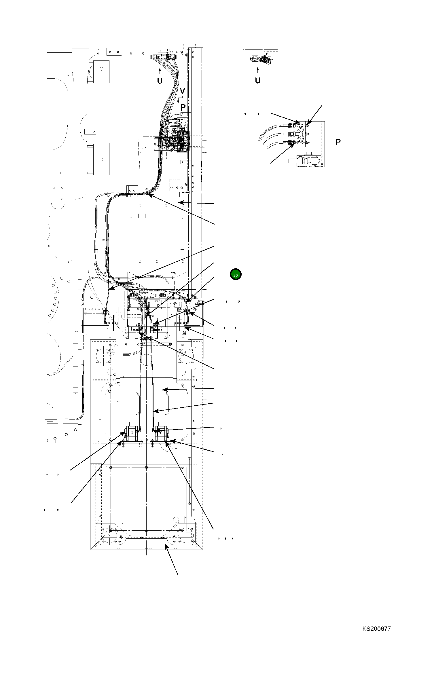 Шланг 208-62-KB670 Komatsu