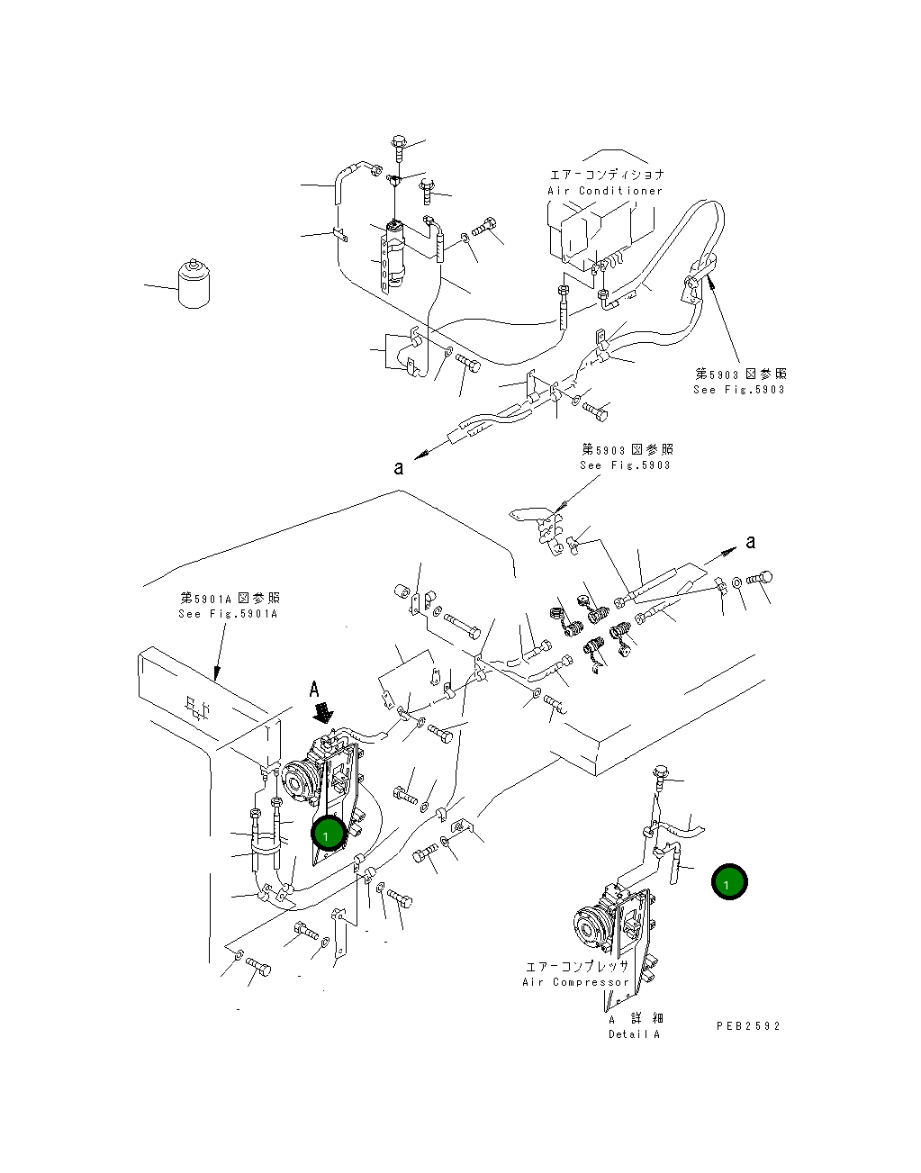 Шланг 154-911-1220 Komatsu