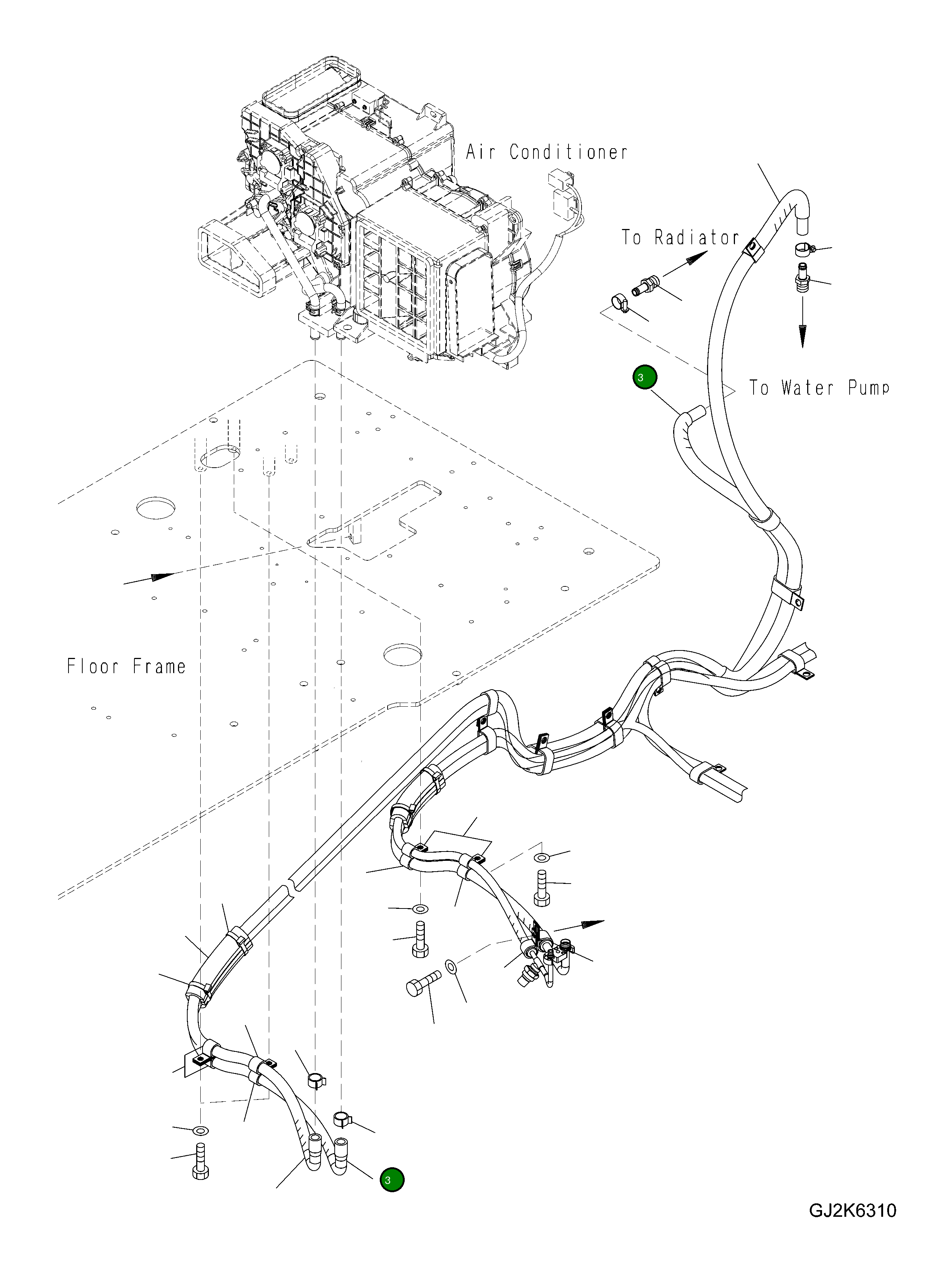 Шланг 20G-979-3381 Komatsu
