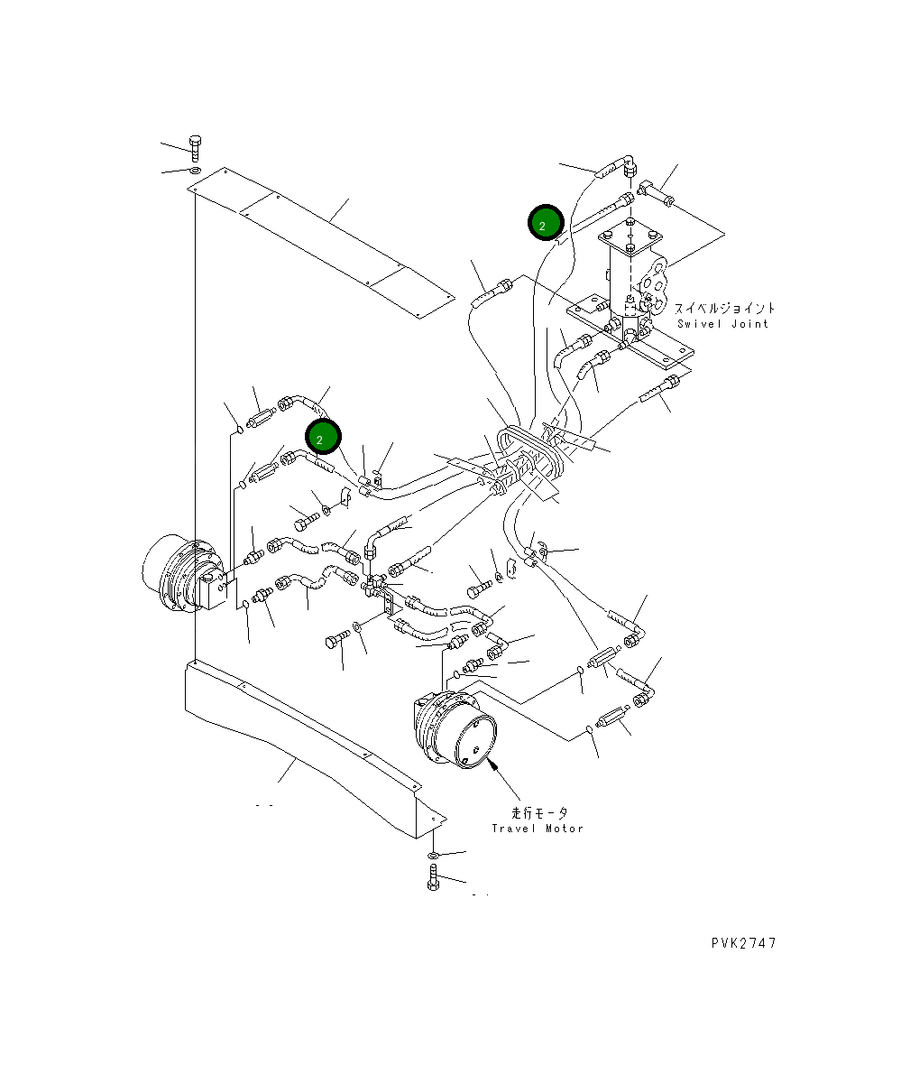 Шланг 10S-62-21260 Komatsu