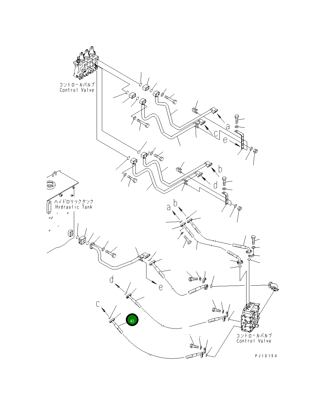 Шланг 07122-01010 Komatsu