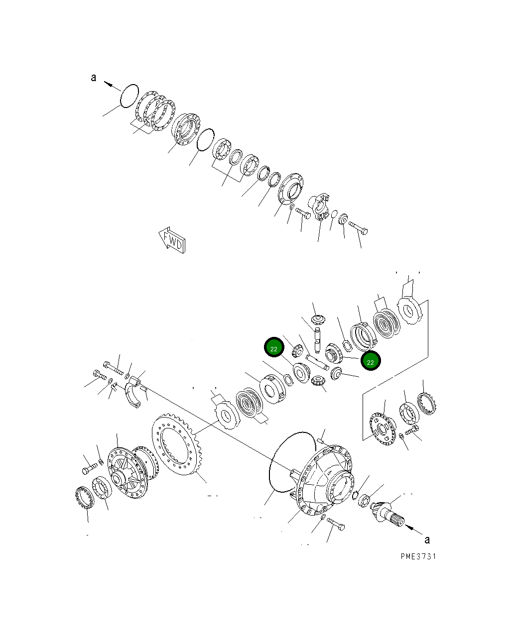 Шестерня 425-22-27320 Komatsu