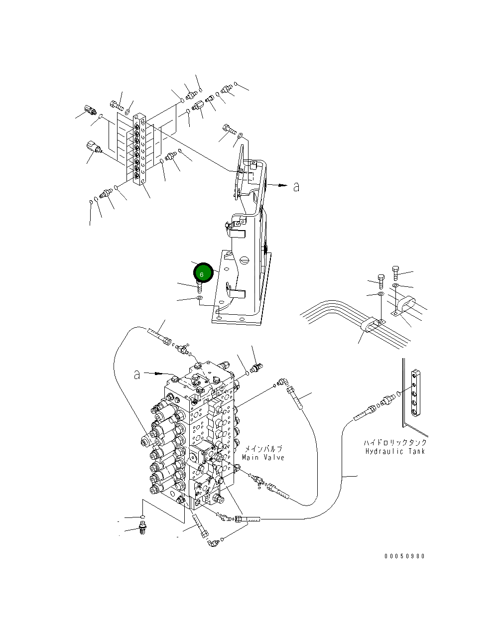 Шланг 07085-00616 Komatsu