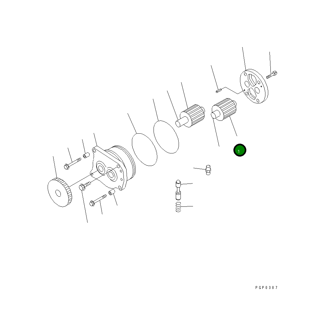 Шестерня CU3820795 Komatsu