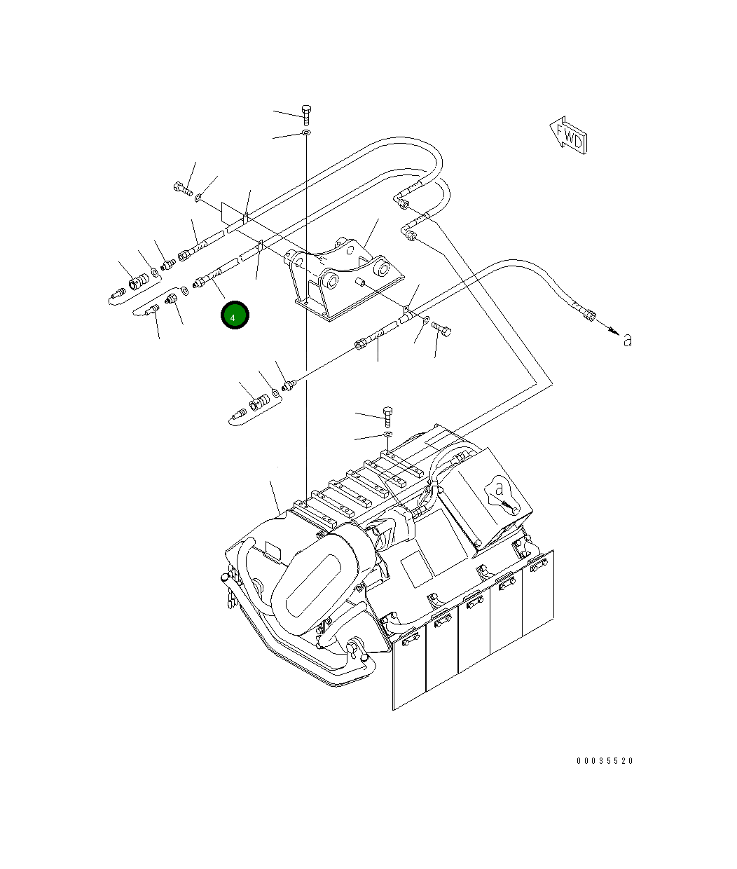 Шланг 20P-880-1631 Komatsu