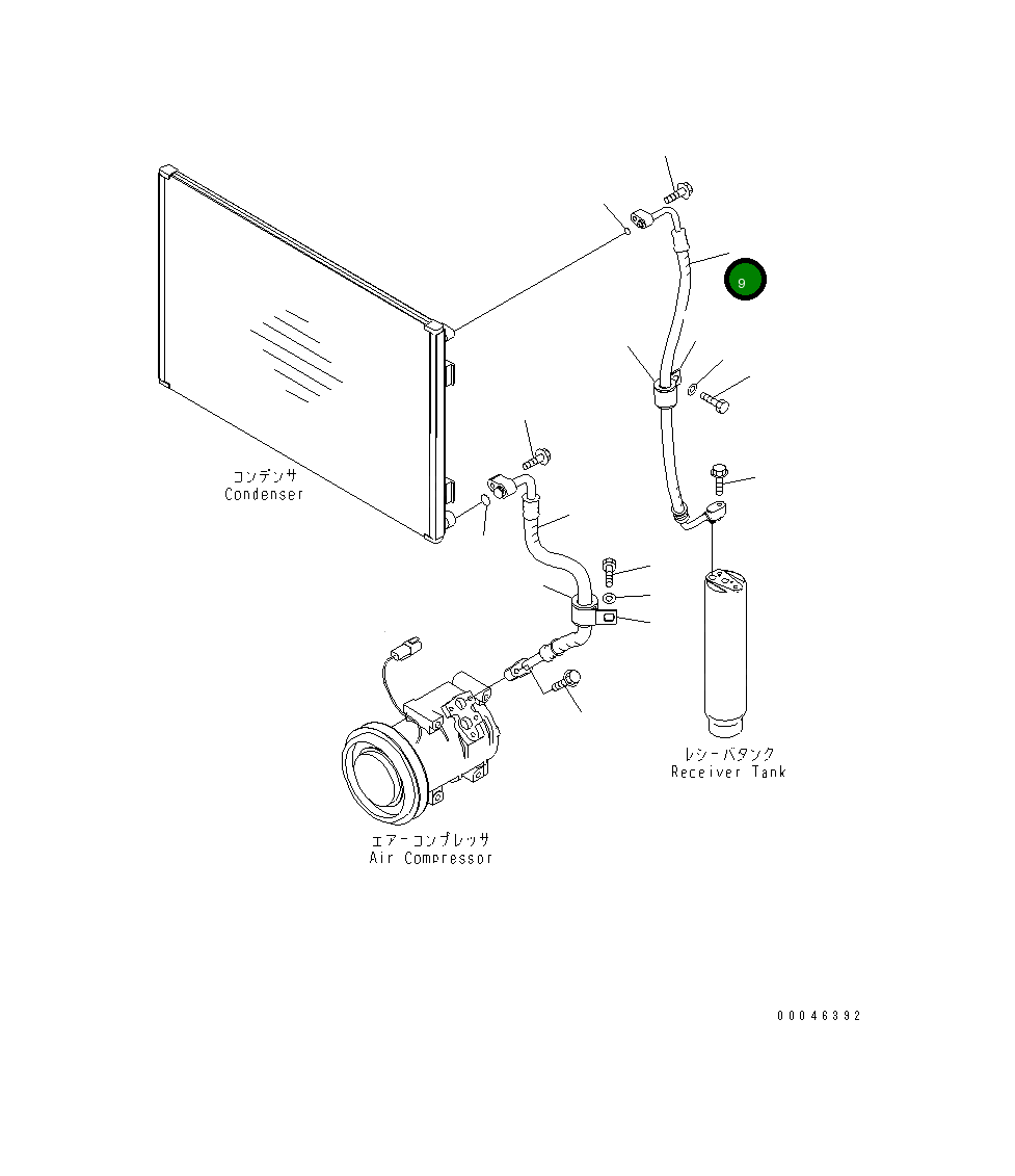 Шланг 195-911-7921 Komatsu