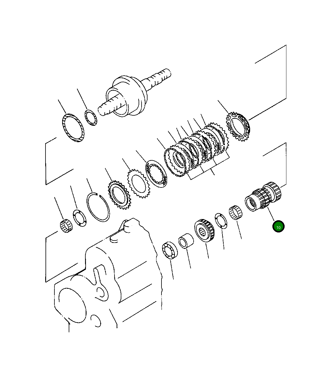 Шестерня, 1ST 419-15-12552 Komatsu