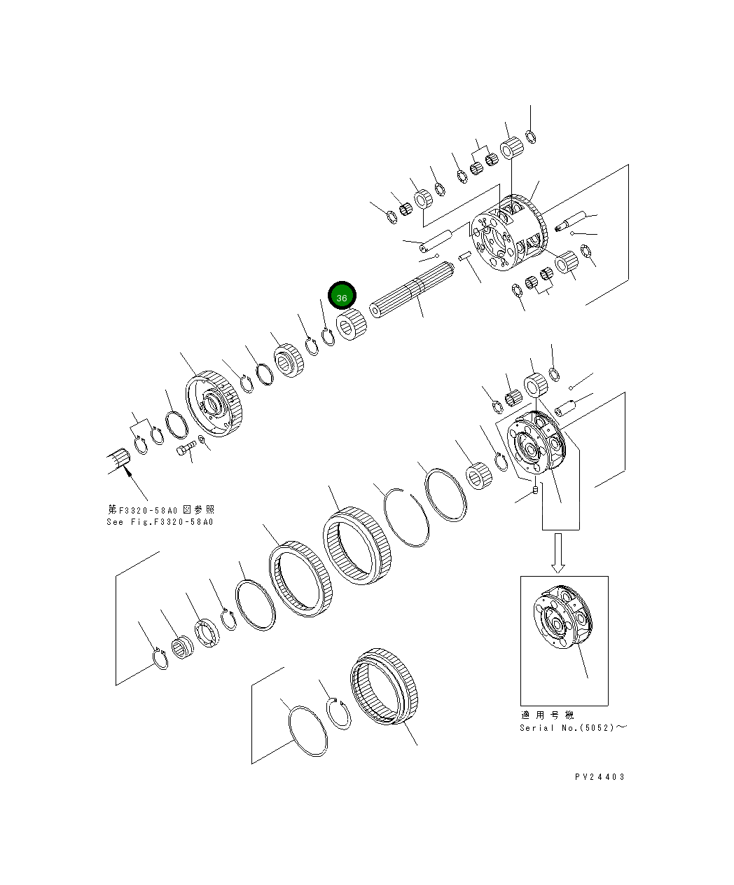 Шестерня 567-15-42240 Komatsu