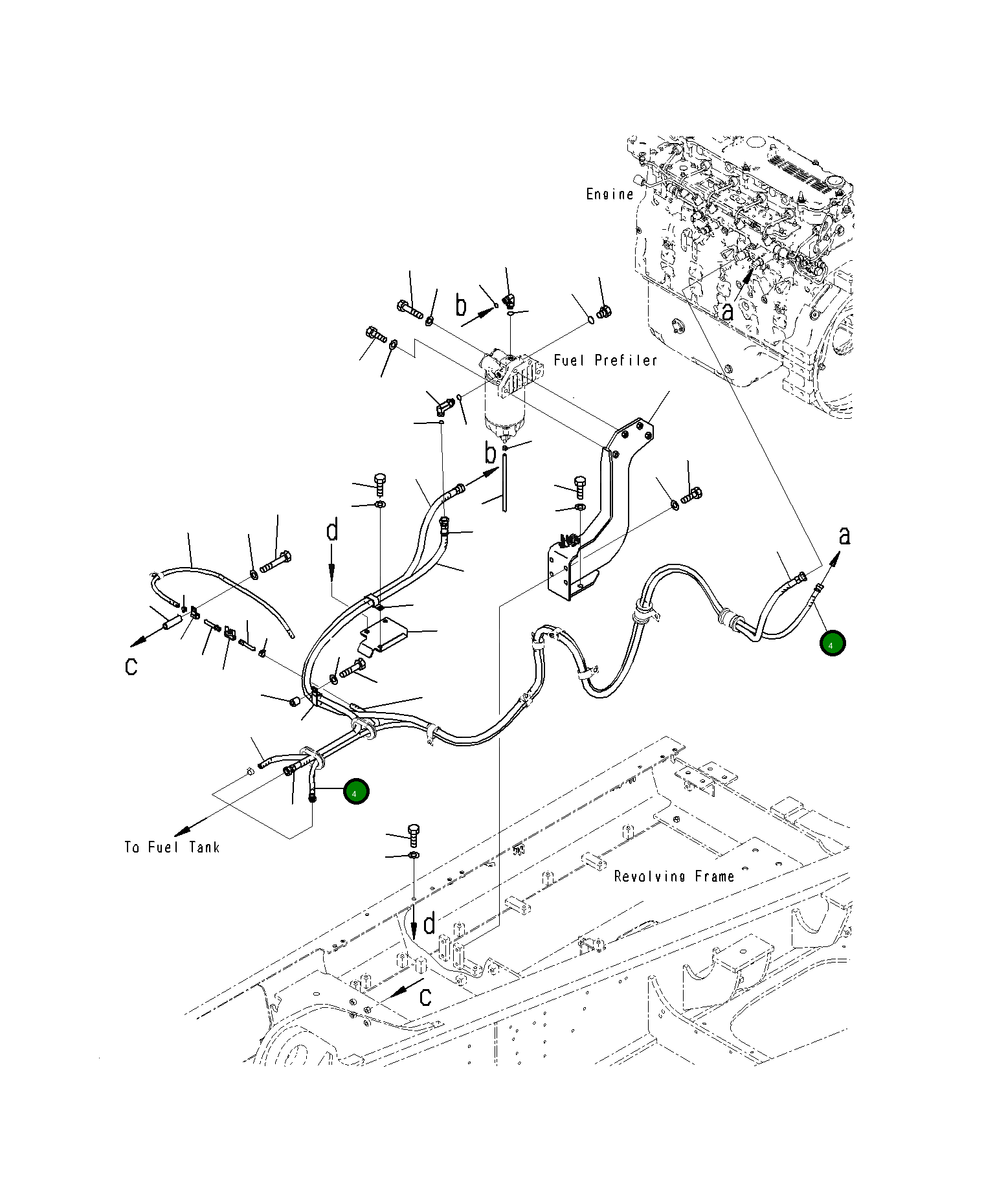 Шланг 02762-G0335 Komatsu
