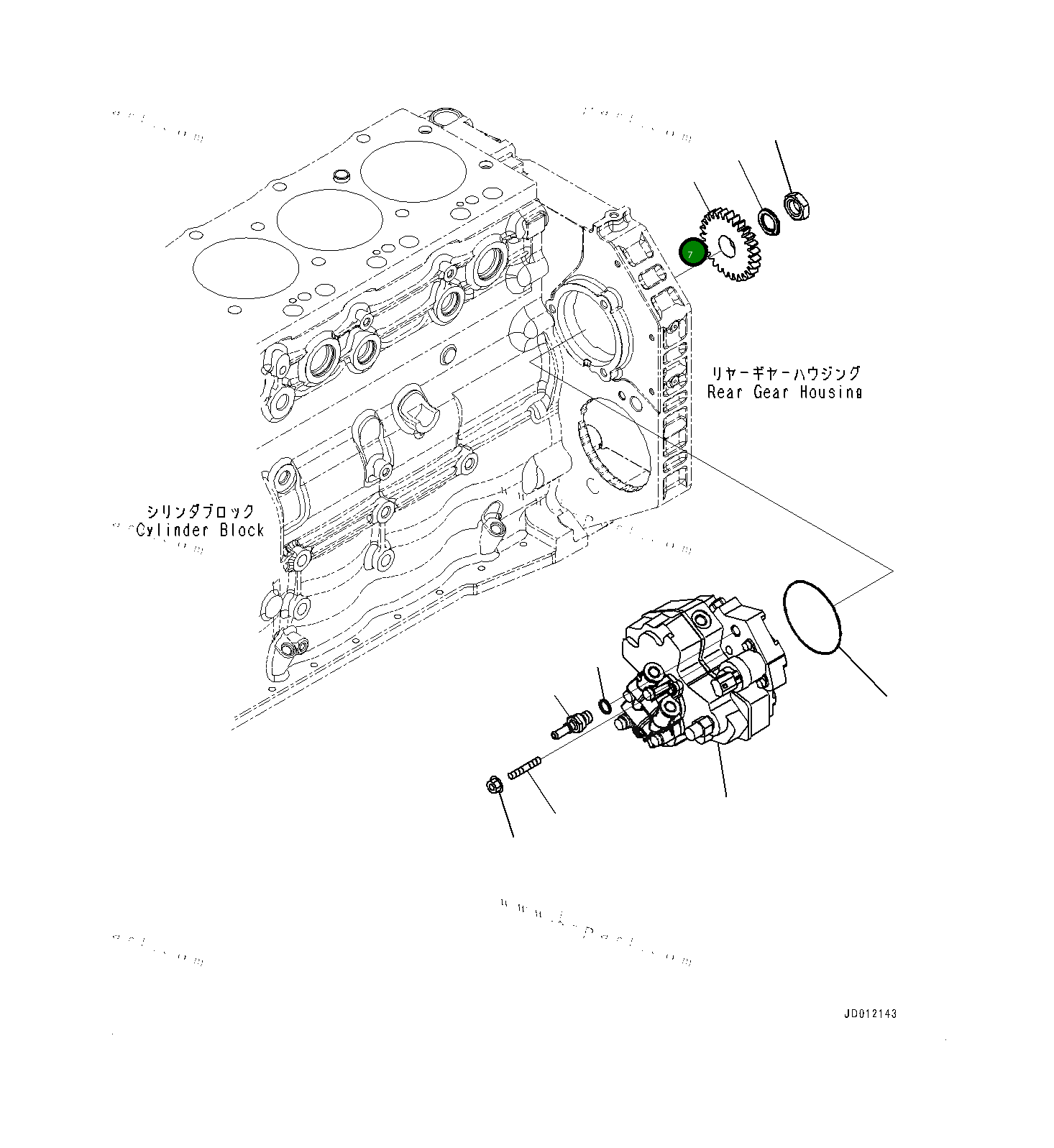 Шестерня 6754713110 Komatsu