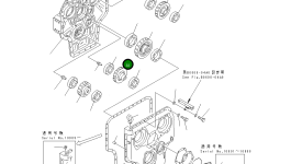 Шестерня 21N-38-11190 Komatsu