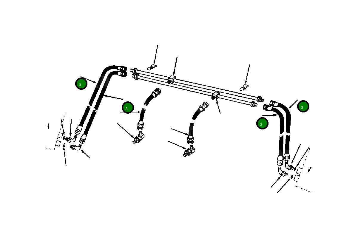 Шланг 1171 303 C1 Komatsu
