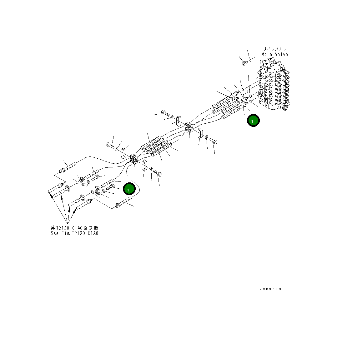 Шланг 20G-62-K6210 Komatsu