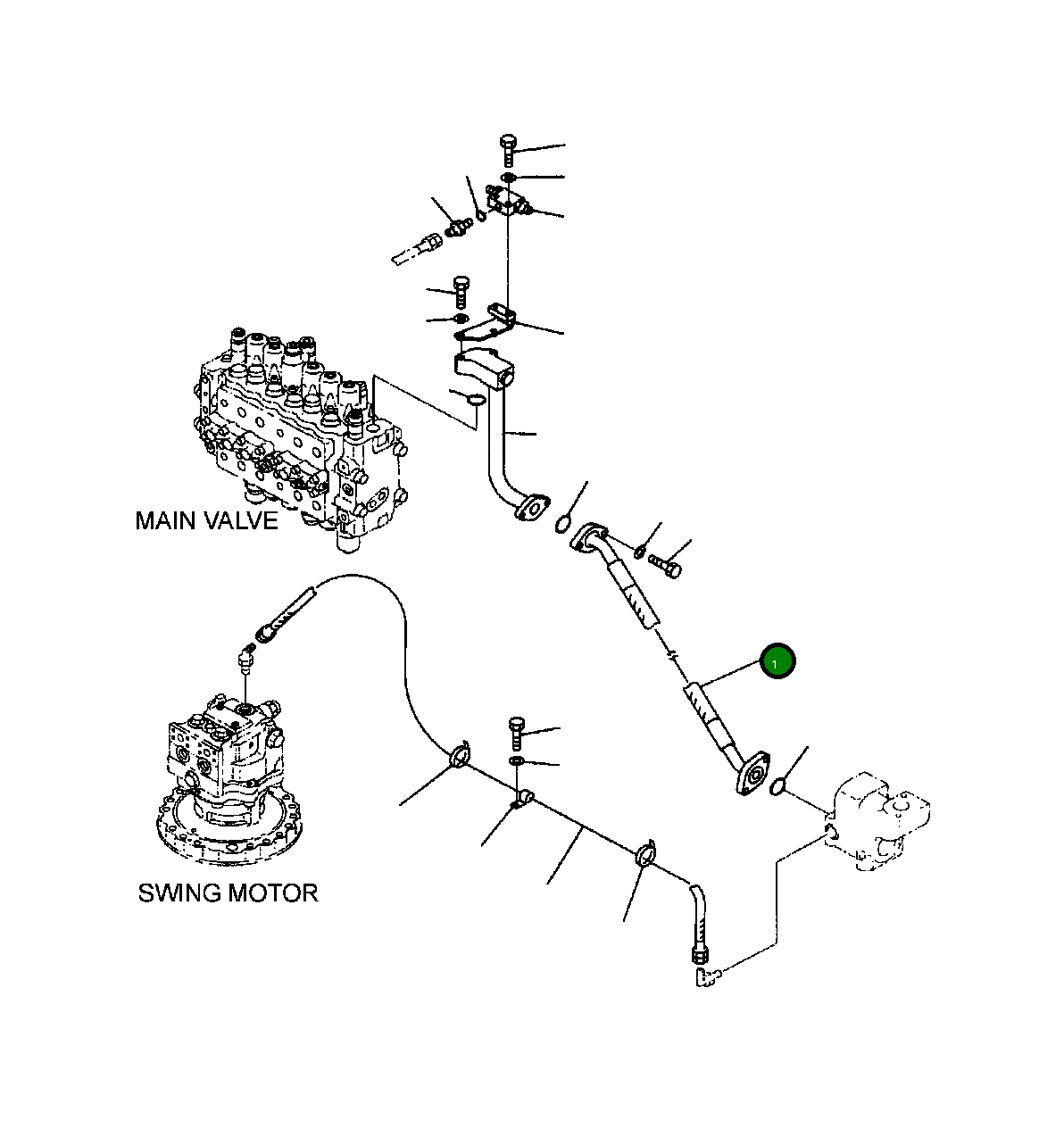 Шланг 206-62-A1330 Komatsu
