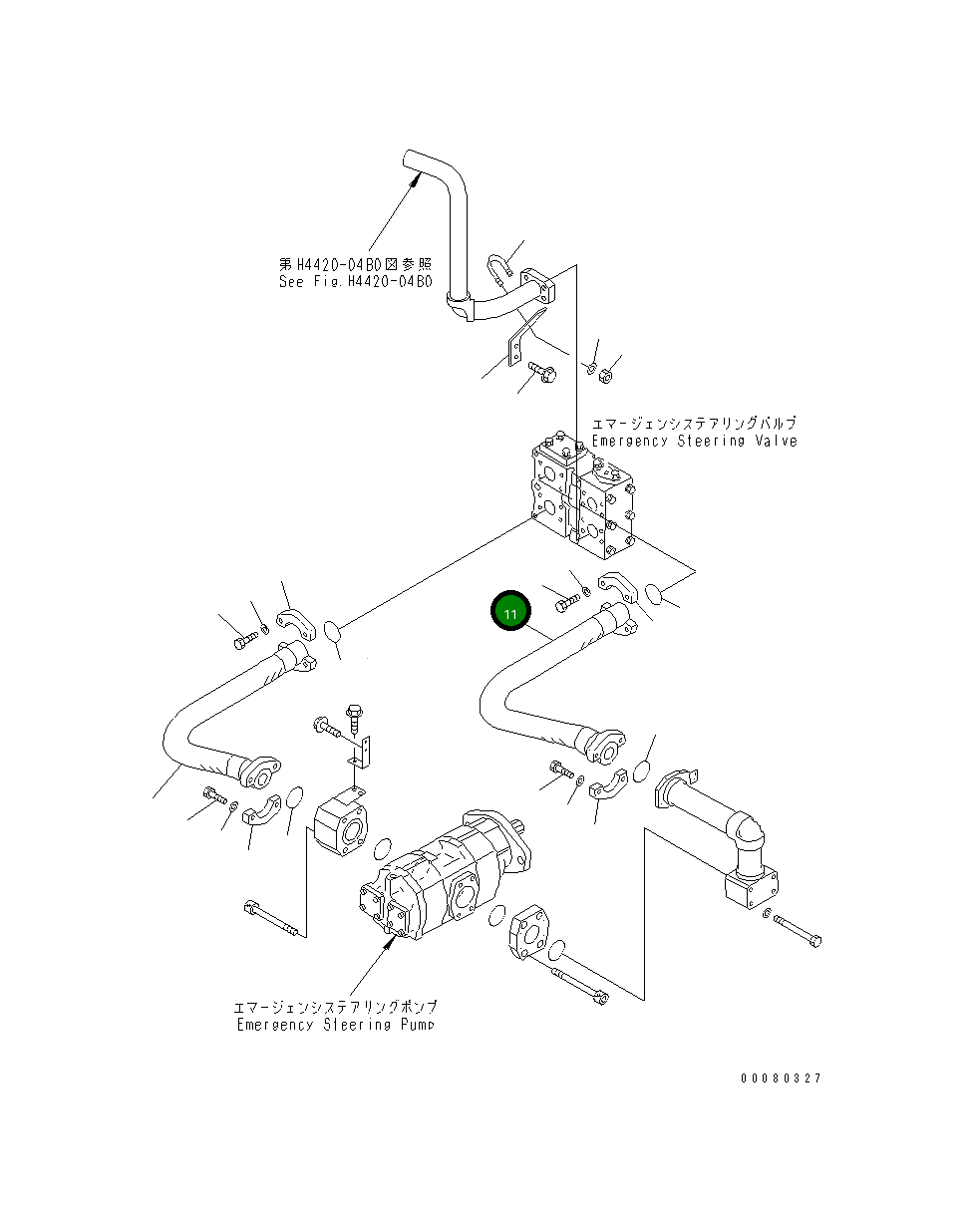 Шланг 07122-02013 Komatsu